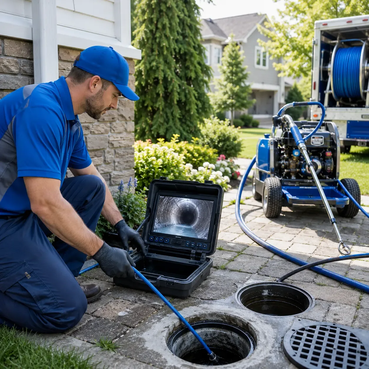 Outdoor drain cleaning professionals serving Pendleton, IN